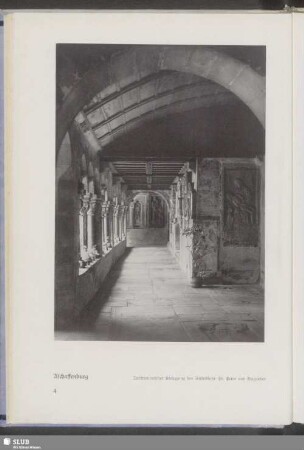 Aschaffenburg, Spätromanischer Kreuzgang der Stiftskirche St. Peter und Alexander