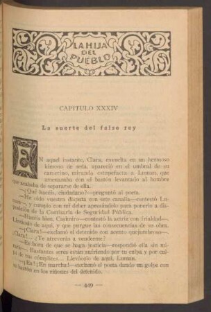 Capítulo XXXIV - La suerte del falso rey