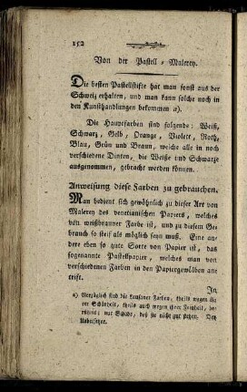 Von der Pastell-Malerey.