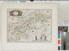 Bentheim (Grafschaft) Steinfurt (Grafschaft) Territorialkarte Comitatus Bentheim et Steinfurt um 1640 2 dt. Meilen = 9,1 cm 36 x 48 farb. Kupferstich von Blaeu Johann Westenberg