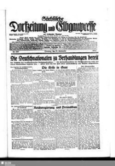 Sächsische Dorfzeitung und Elbgaupresse : mit Loschwitzer Anzeiger ; Tageszeitung für das östliche Dresden u. seine Vororte