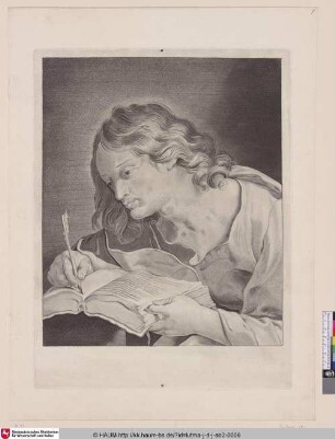 [Der schreibende Johannes der Evangelist; St. John the Evangelist writing]