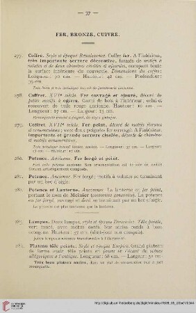 Fer, Bronze, Cuivre (Nr.277-334)