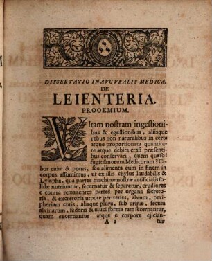 Diss. inaug. med. de leienteria
