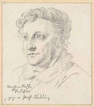 Bildnis Kolbe, Carl Wilhelm, d. J. (1781-1853), Maler, Zeichner