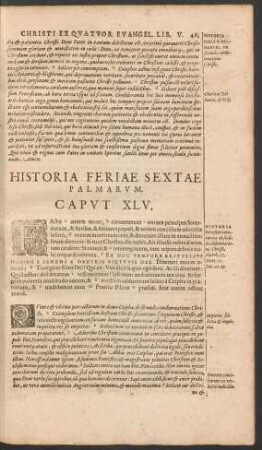 Historia Feriae Sextae Palmarum.