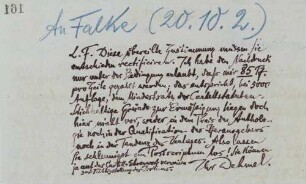 Brief an Gustav Falke