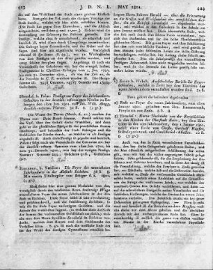 Eisleben, b. Verdion: Die Feyer des neunzehnten Jahrhunderts in der Altstadt Eisleben. 56 S. 8. Mit einem Titelkupfer von Böttger d. ä. 1801.