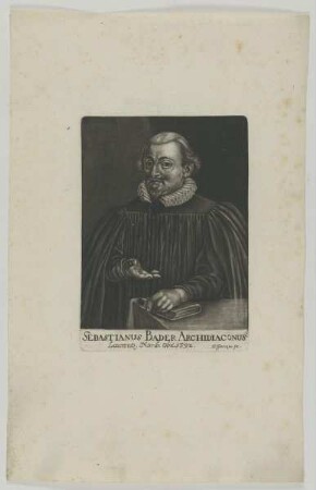 Bildnis des Sebastianus Bader