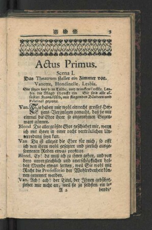 Actus Primus.