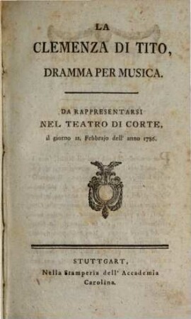 Der König Theodor zu Venedig : Eine komische Oper = Il Re Teodoro In Venezia : Dramma Eroicomico