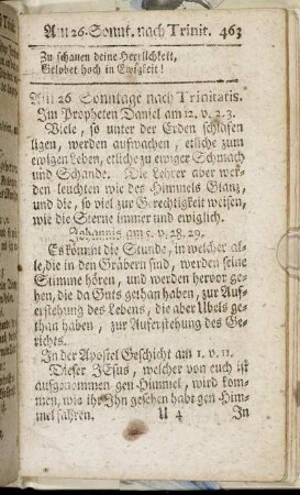 Am 26. Sonntage nach Trinitatis. - Am 27. Sonntage nach Trinitatis.