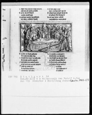 Weltchronik - Bruder Philipp — ---, Folio 1recto-256recto---, Folio 1recto-256rectoGrablegung Josuas, Folio 139recto