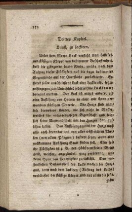 Drittes Kapitel. Kunst, zu lackiren.