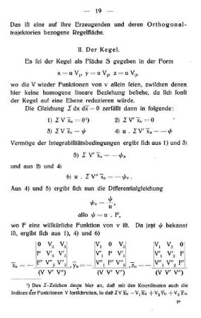 II. Der Kegel.