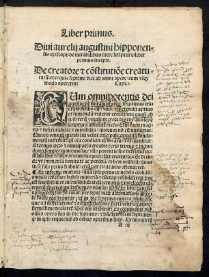 Divi aurelii augustini ... de mirabilibus sacre scripture: liber primus incipit.