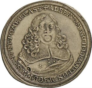 Sterbetaler des Markgrafen Albrecht II. von Brandenburg-Ansbach, 1667