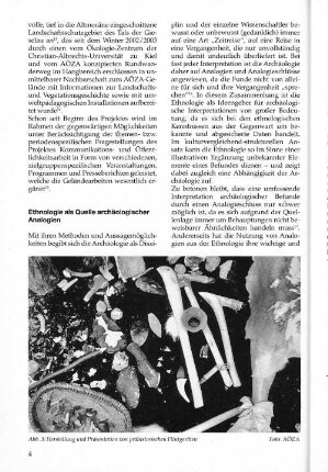 Abb. 3: Herstellung und Präsentation von prähistorischen Flintgeräten