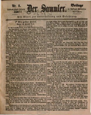 Der Sammler. 36. 1867