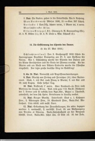 14. Die Erstürmung des Chemin des Dames