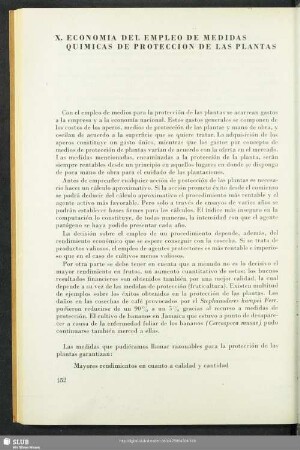 X. Economia Del Empleo De Medidas Quimicas De Proteccion De Las Plantas