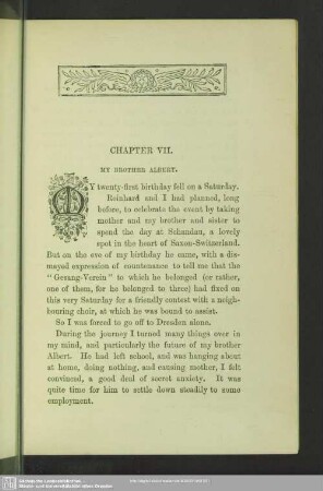 Chapter VII. My Brother Albert