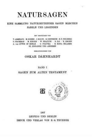 Sagen zum Alten Testament