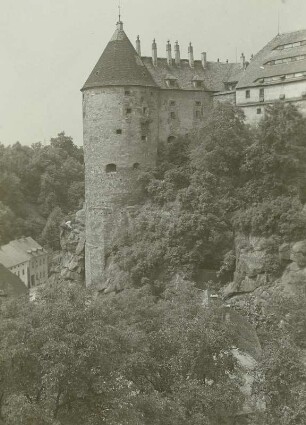 Bautzen, Alte Wasserkunst, Ansicht von der Mühltorbastei