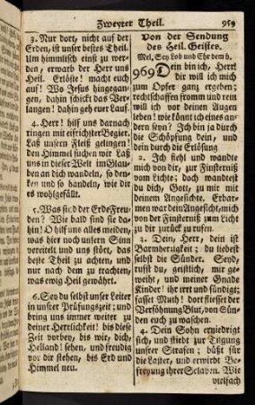959-964, Von der Sendung des heil. Geistes; ... (969 - 973)