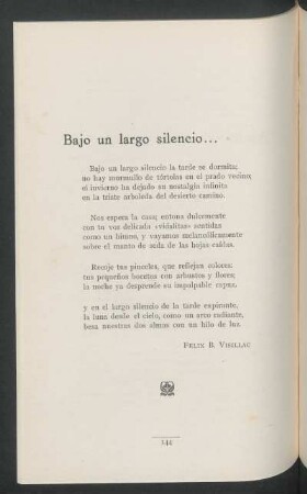 Bajo un largo silencio...