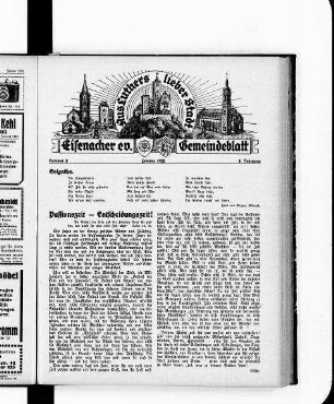 Eisenacher evangelisches Gemeindeblatt : Februar 1932