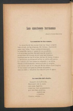 I - La canción de las ranas.