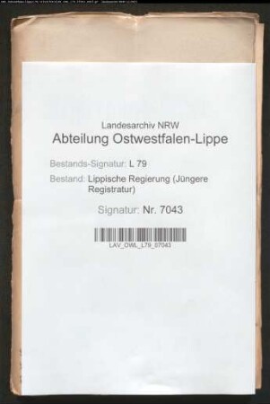 Ermittlung und Behandlung belgischer Staatsangehöriger, Gen./Spez.