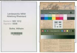 Entnazifizierung Wilhelm Bothe , geb. 13.01.1900 (Stadtsekretaer)