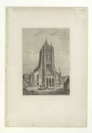 Münster. Westfassade. Um 1830