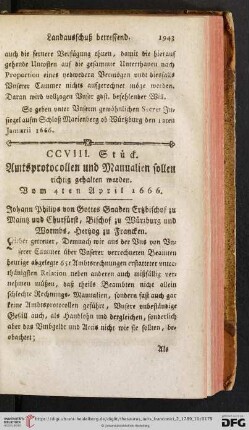 CCVIII. Stueck