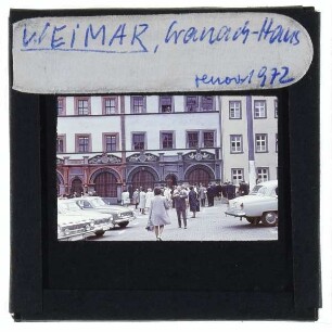 Weimar, Cranachhaus,Weimar, Marktplatz