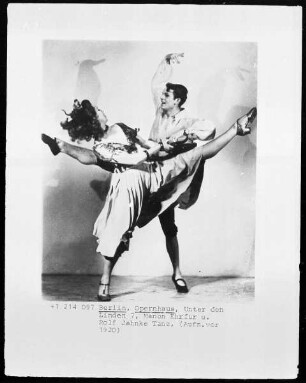 Berlin, Opernhaus, Unter den Linden 7, Manon Ehrfur und Rolf Jahnke Tanz