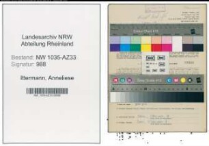 Entnazifizierung Anneliese Ittermann , geb. 29.04.1922 (Dolmetscherin)