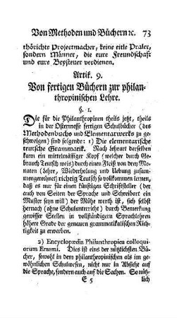 Von fertigen Büchern zur philanthropinischen Lehre