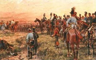 Fürst Schwarzenberg meldet den verbündeten Monarchen den Sieg ihrer Heere bei Leipzig, 18. Oktober 1813