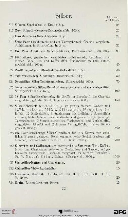 Silber (Nr. 316-334)