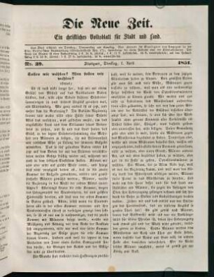 153-204, April 1851 (Nr. 39 - 51)