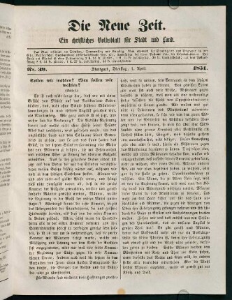 153-204, April 1851 (Nr. 39 - 51)