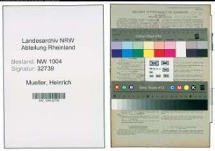 Entnazifizierung Heinrich Mueller , geb. 22.08.1891 (Kaufmann)