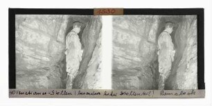 Mittelalterlicher Stollen (Venetianer-Stollen), besonders hoher Stollenteil, Ramsbeck