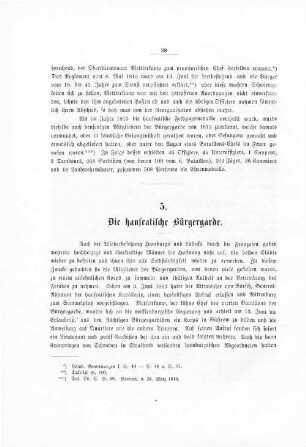 5. Die hanseatische Bürgergarde.