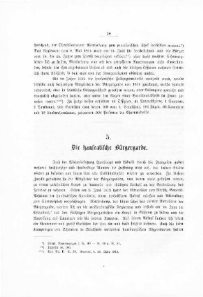 5. Die hanseatische Bürgergarde.