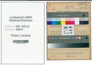 Entnazifizierung Caroline Povenz, geb. 12.11.1891 (Kauffrau)