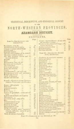 Statistical, descriptive, and historical account of the North-Western provinces. Azamgarh District